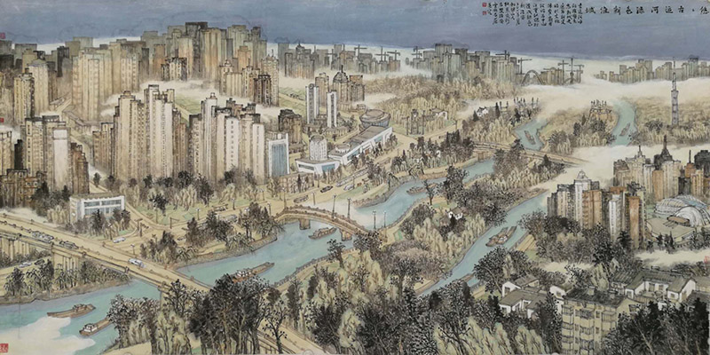 江苏画家用画笔 描绘当代运河故事