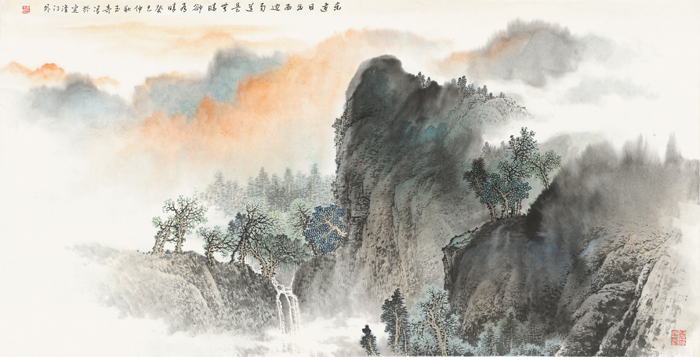 佘玉奇山水画作品欣赏