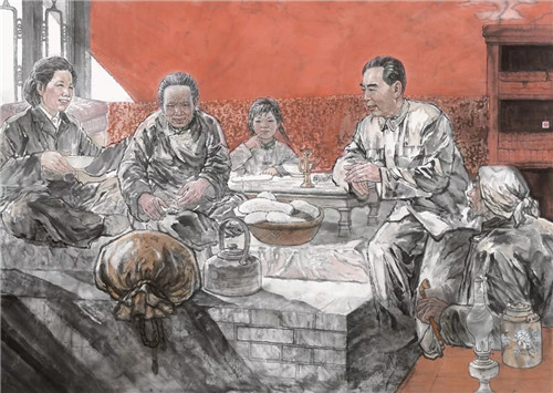 “纪念周恩来诞辰120周年”美术作品巡展在江苏省美术馆开展